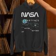 Nasa アルテミスミッション探査記章ワームロゴ Hoodie