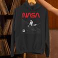 Nasaの宇宙飛行士の掃除機の星のワームのロゴが面白い Hoodie