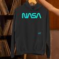Nasaワームと記章のロゴ Hoodie
