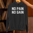 No Pain No Gain Fitness Gym Inspirational Motivation Quotes パーカー