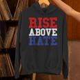 Rise Above Hate Red And Blue America パーカー