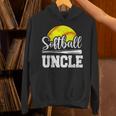 Softball Uncle Softball Player Game Day Father's Day Hoodie