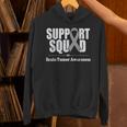 Support Squad Brain Tumor Awareness Brain Cancer Gray Ribbon Hoodie