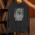 Vintage Usa Flag World's Best Poodle Dog Dad Fathers Day Hoodie
