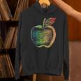 りんご フルーツ ドローイング アート カラフル モチーフ アップル パーカー
