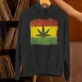ウィード マリファナ ガンジャ リーフ ラスタ フラッグ 大麻 恋人 ギフト Hoodie