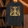 エジプトピラミッドufo猫と光エネルギー Egypt Ufo Pyramid Beam パーカー
