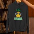 キュートなアロハパイナップルサングラス ハワイアンティキ Hoodie