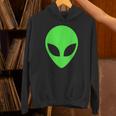 グリーンエイリアンヘッドアパレル 90年代スタイル ファニー エイリアン パーカー