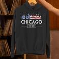 シカゴ 7月4日 アメリカ国旗 愛国的お土産 Hoodie
