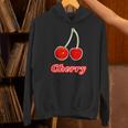 チェリー Cherry さくらんぼ 『フルーツ ポップ』果物 リアル レトロ 面白い イラスト パーカー