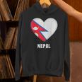 ネパール国旗シャツ パーカー