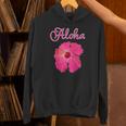 ハイビスカス Aloha アロハ《赤》（ハワイ・南国・フラダンス）夏【ビューティフル フラワー】キュート デザイン Hoodie