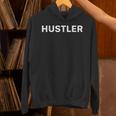 ハスラー 半袖 シンプル 白文字 パーカー