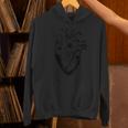 ハート 花 タトゥー アーティスト アート オープンハート 手術 Hoodie