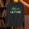 ラクトース-乳糖不耐症クロコダイルパロディtシャツ Hoodie