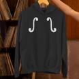 ヴァイオリン バイオリン F字孔 音楽 可愛い シンプル Hoodie