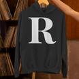 名前入り アルファベット イニシャル文字 R ギフト パーカー