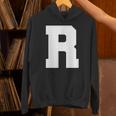 大文字 R アルファベット モノグラム イニシャル Hoodie