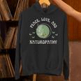 平和 愛と自然療法 ウェルネスとナチュラルヒーリング パーカー