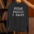 愉快なスペインの飲酒 男性用 引用句 Putas Perico Y Party パーカー