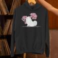 日本のかわいいさくら 桜 ジャパニーズスピッツ犬 Hoodie