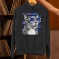 猫 宇宙 メガネ ギャラクシー サングラス おもしろい 猫 ミーム Hoodie