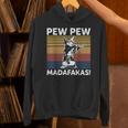 猫ビンテージpewpewpewマダファカス猫クレイジーピュー パーカー