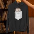 胸ポケットに入ったハリネズミ 衣類 ハリネズミ ギフト Hoodie