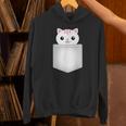 胸ポケットの猫 パーカー
