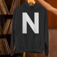英文字 N 大文字 アルファベット モノグラム イニシャル Abc パーカー