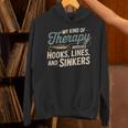 釣り My Kind Of Therapy フック ライン シンカー おもしろいことわざ パーカー