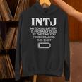 面白い Intj ソーシャルバッテリー 内向的 直感的 パーソナリティ パーカー