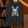 面白いイースターデー ジョリーロジャー バニー スカル ウサギ メンズ レディース パーカー