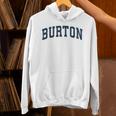 Burton Michigan Mi ヴィンテージ スポーツデザイン ネイビーデザイン Hoodie