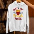Just A Boy Who Loves French Fries フライドポテト じゃがいも ヴィーガン Hoodie