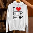 I Love Hip Hop ハート ラップ&ヒップホップファン パーカー