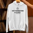 Scp Foundation Dクラス 囚人バーコード Hoodie
