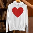 かわいい赤ミニマリスト ハート Hoodie