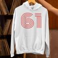 クールレトロライティングジャージ、背番号61 1961 Hoodie