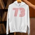 クールレトロライティングジャージ、背番号73 1973 Hoodie