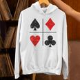 ダイヤモンド スペード ハーツ クラブ トランプスーツ ポーカー パーカー