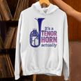 テナーホーンブラスバンドマーチングバンドおもしろ音楽 Alto Horn Or Tenor Horn Joke Hoodie