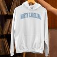 ノースカロライナ州ノースカロライナ州ヴィンテージアスレチックスポーツデザインブルースタイル パーカー