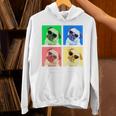 パグ 面白いtシャツ 犬 かわいい メンズ 子供 おもしろ 服 雑貨 グッズ ネタ わんこ イヌ 黒パグ 長袖tシャツ Hoodie
