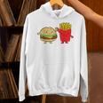 フライドポテト ハンバーガー チーズバーガー 友達 ファストフード フライドポテト Hoodie