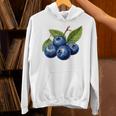 ブルーベリー愛好家のためのブルーベリーデザイン パーカー