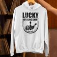 ラッキーボウリングシャツはボウラーのための面白い引用を洗わないでください Hoodie