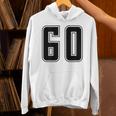 背番号 60 チーム短大スポーツ背番号付きユニフォーム Hoodie