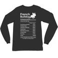 French Bulldog Facts Nutrition Frenchie Lover Unisex Long Sleeve T-Shirt
